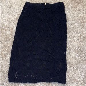 Lacey pencil skirt